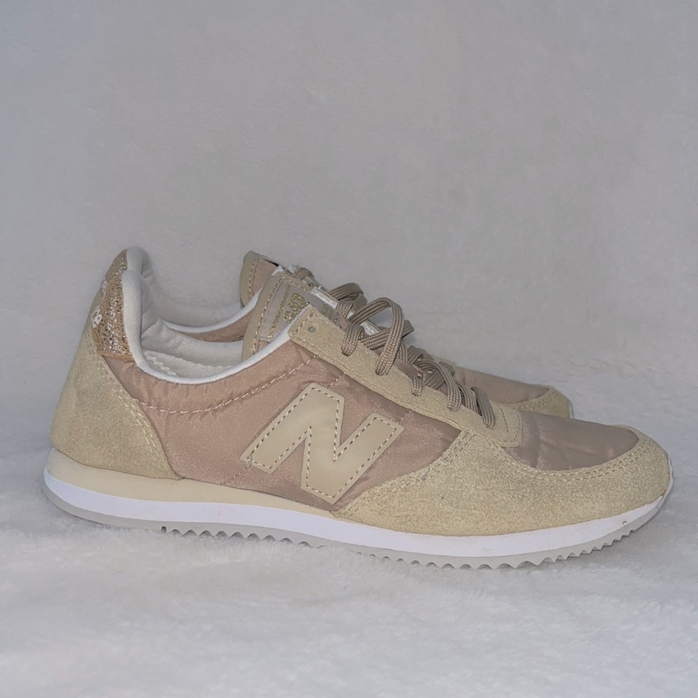 New Balance Women's Beige Taupe Athletic Sneakers